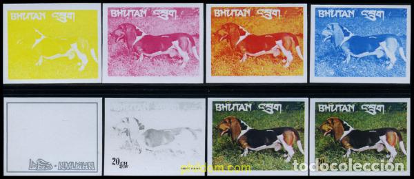 Sellos: 204075 MNH BHUTAN 1973 PERROS DE RAZA