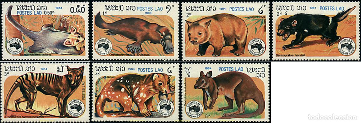 Sellos: 69691 MNH LAOS 1984 AUSIPEX 84. EXPOSICION FILATELICA INTERNACIONAL