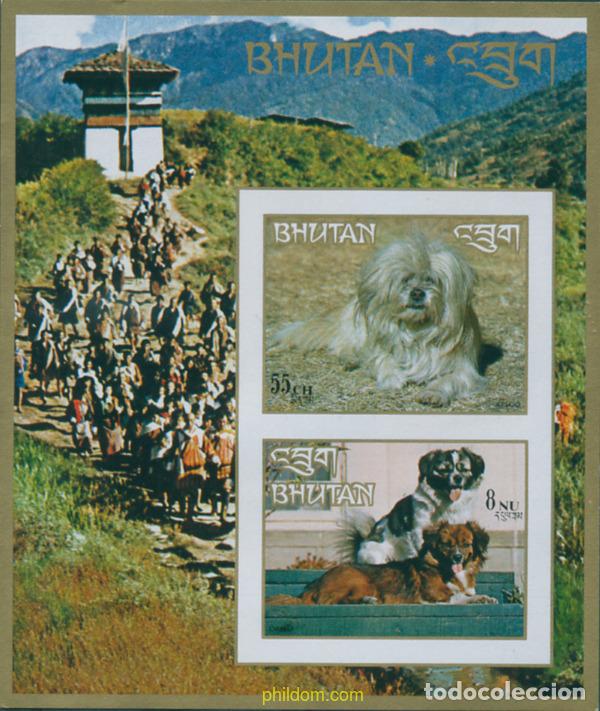 Sellos: 18593 MNH BHUTAN 1972 PERROS DE RAZA