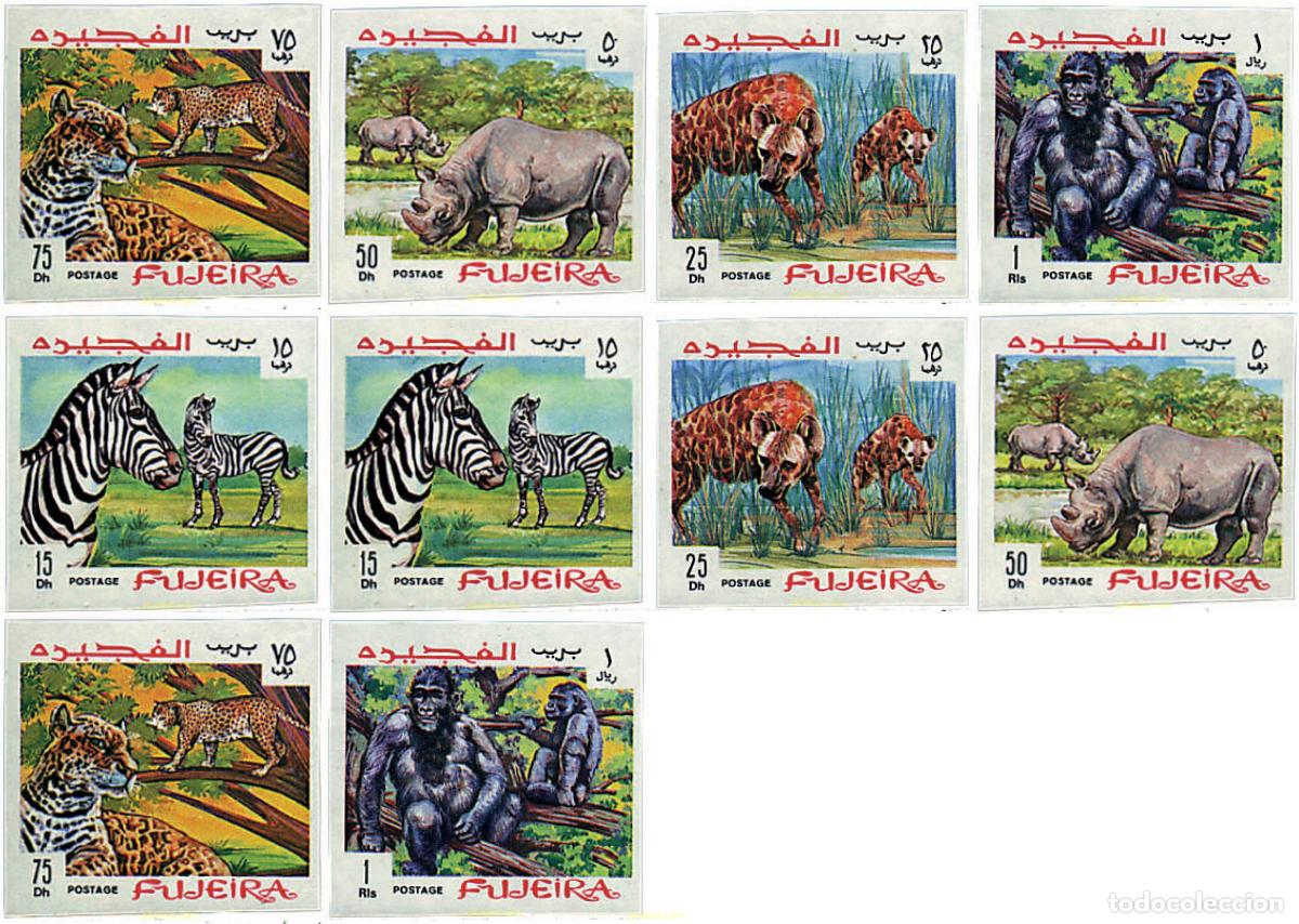 Sellos: 223824 MNH FUJEIRA 1969 FAUNA AFRICANA