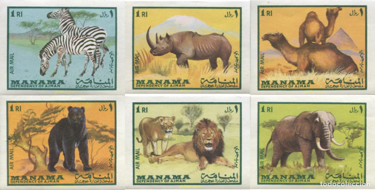 Sellos: 20364 MNH MANAMA 1969 MAMIFEROS
