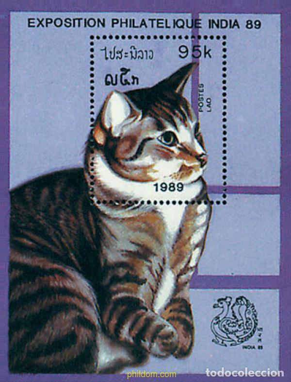 Sellos: 36484 MNH LAOS 1989 INDIA 89. EXPOSICION FILATELICA INTERNACIONAL