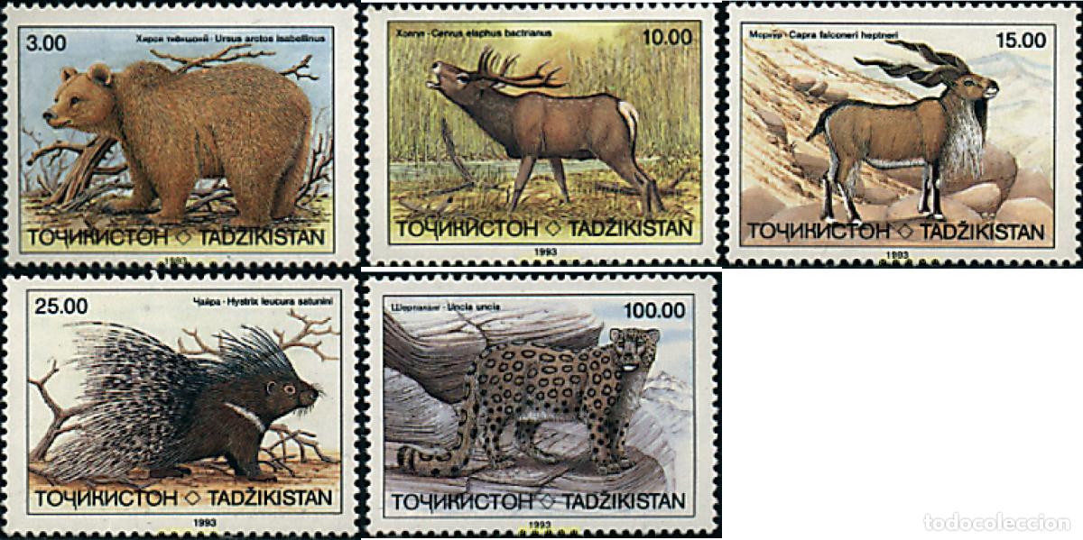 Sellos: 50490 MNH TAYIKISTAN 1993 MAMIFEROS