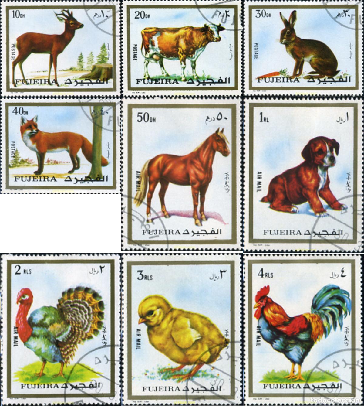 Sellos: 339482 USED FUJEIRA 1972 FAUNA