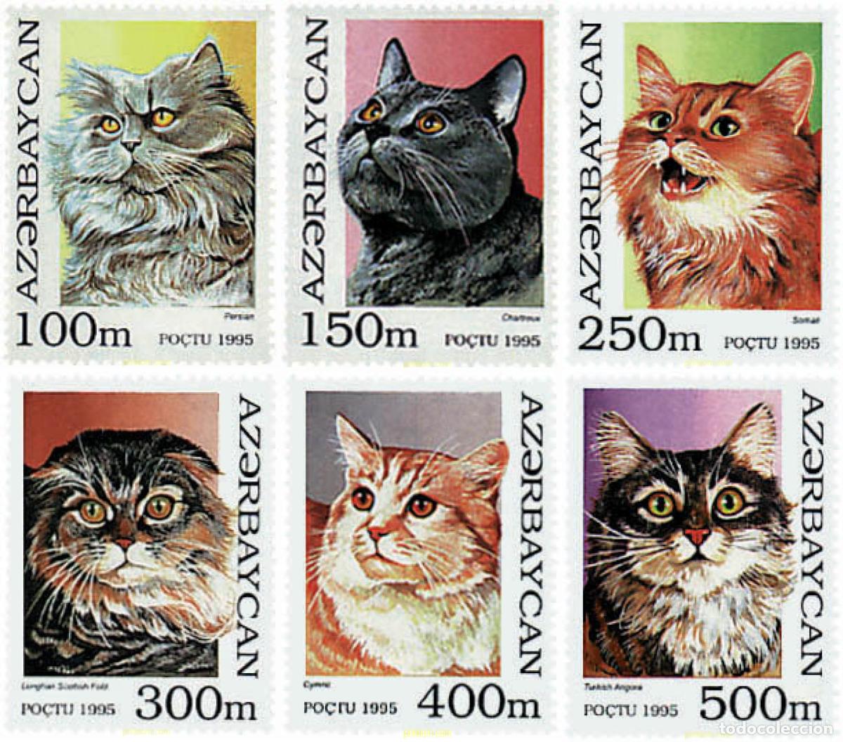 Sellos: 83859 MNH AZERBAIYAN 1995 GATOS