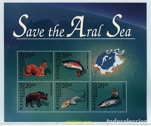 Sellos: 37927 MNH KAZAJSTAN 1996 SALVEMOS EL MAR DE ARAL
