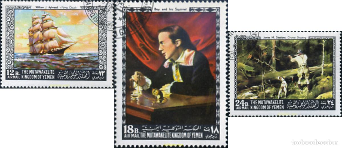 Sellos: 355705 USED YEMEN. Reino 1968 PINTORES AMERICANOS Y EUROPEOS
