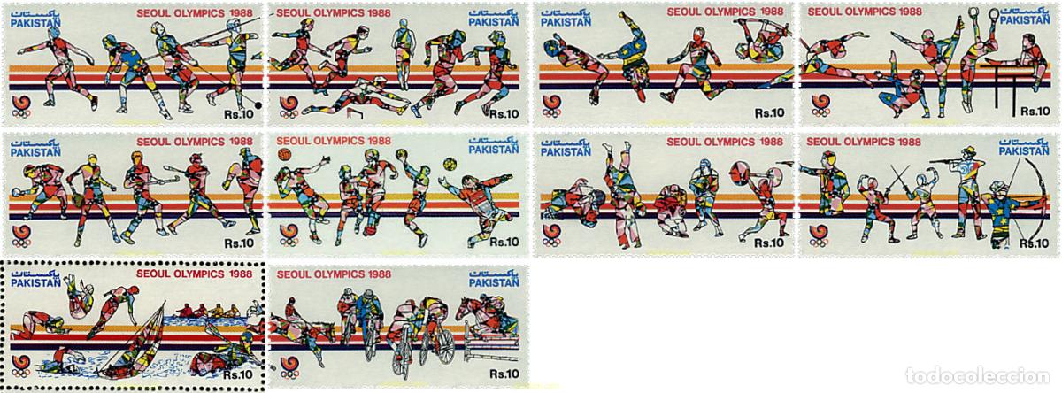 Sellos: 52994 MNH PAKISTAN 1988 24 JUEGOS OLIMPICOS VERANO SEUL 1988