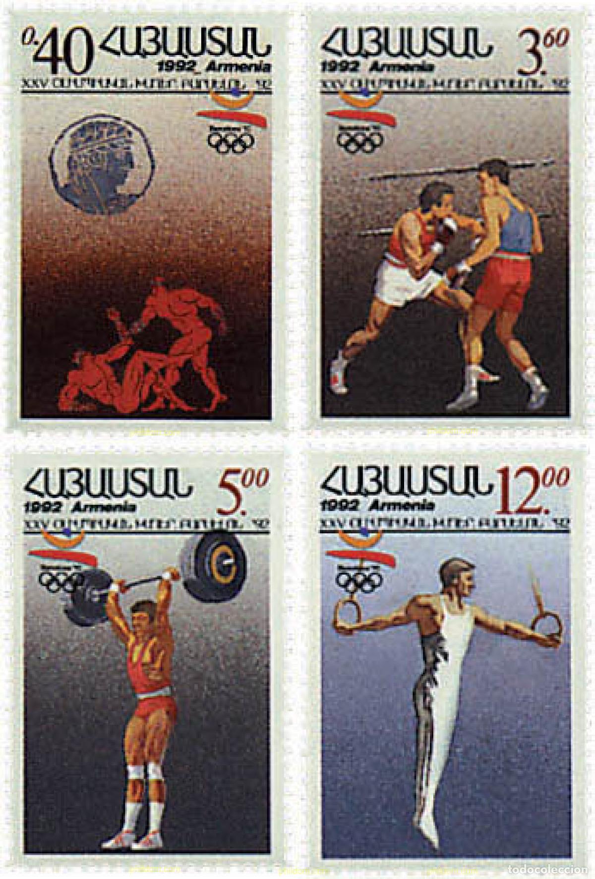 Sellos: 83018 MNH ARMENIA 1992 25 JUEGOS OLIMPICOS VERANO BARCELONA 1992