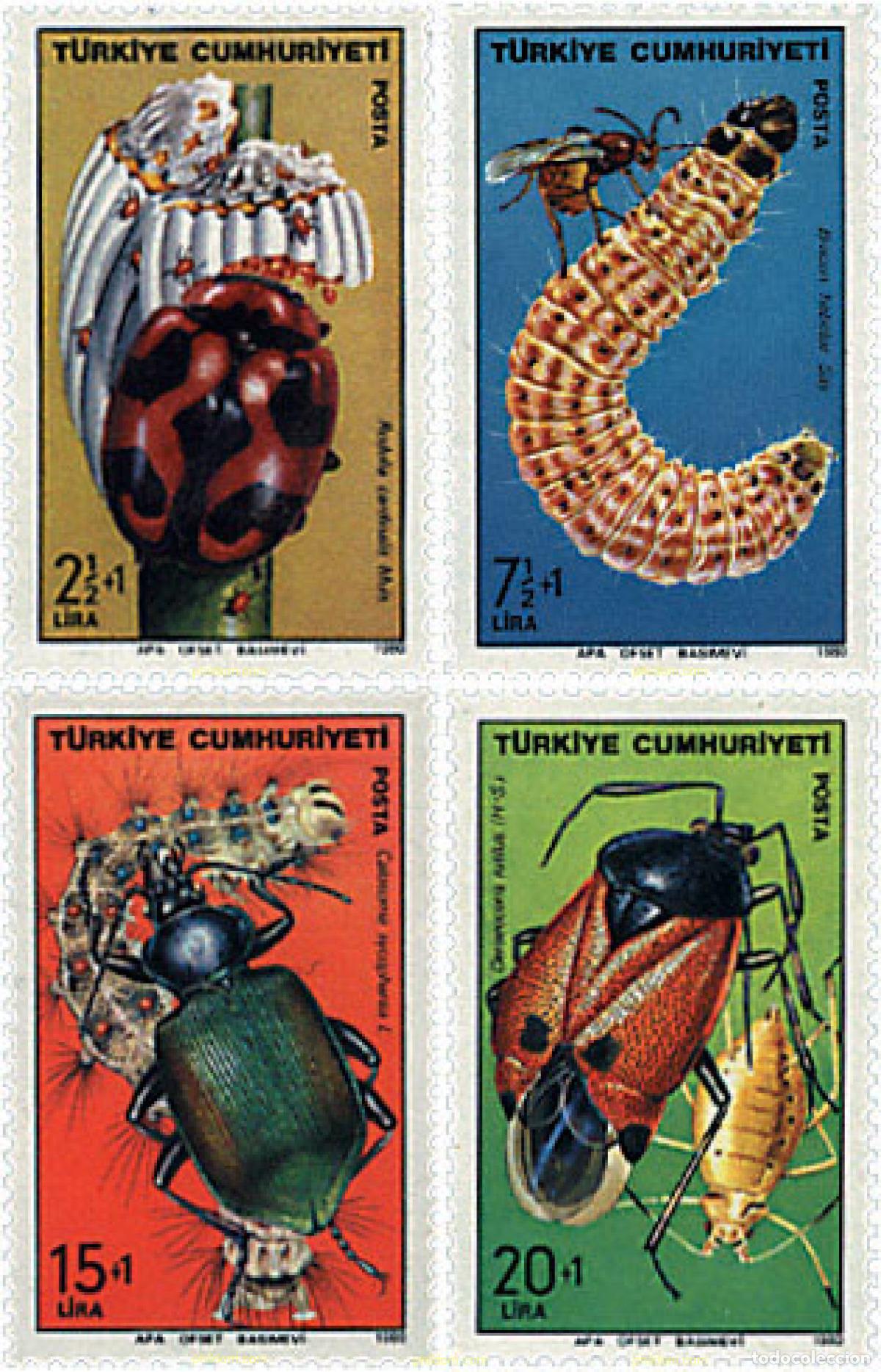 Sellos: 50423 MNH TURQUIA 1980 INSECTOS