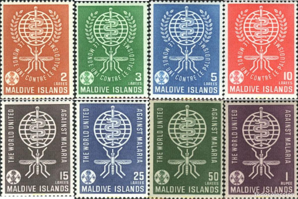 Sellos: 29404 MNH MALDIVAS 1962 LUCHA CONTRA LA MALARIA