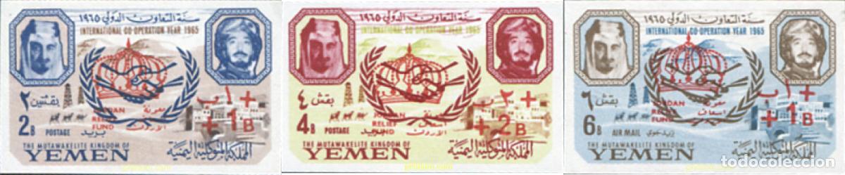 Sellos: 21298 MNH YEMEN. Reino 1967 PRO REFUGIADOS EN JORDANIA