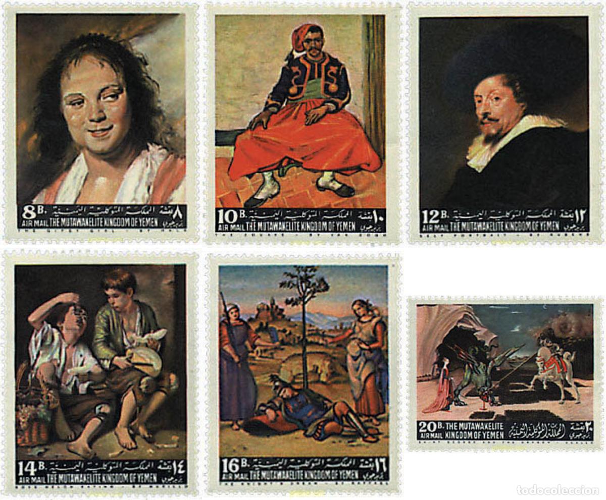 Sellos: 34438 MNH YEMEN. Reino 1967 PINTURAS DE MAESTROS EUROPEOS