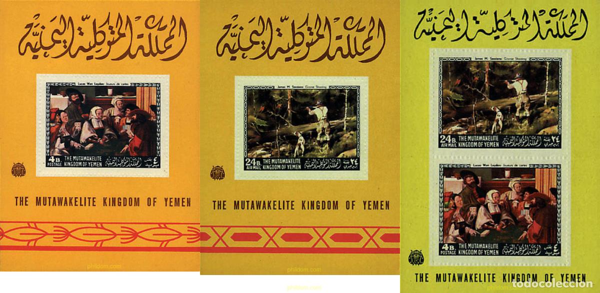 Sellos: 686282 MNH YEMEN. Reino 1968 PINTORES AMERICANOS Y EUROPEOS
