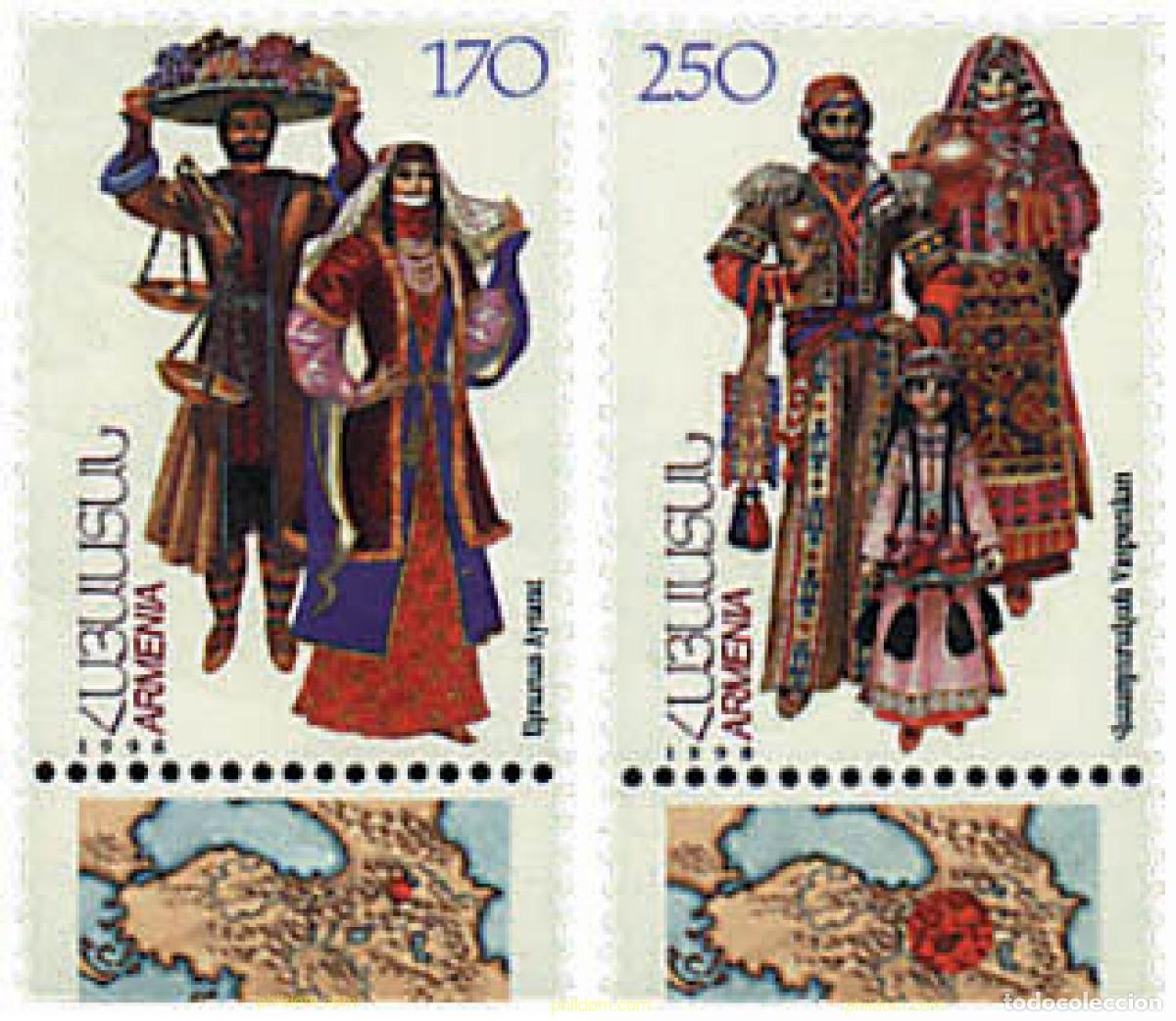 Sellos: 83226 MNH ARMENIA 1998 TRAJES REGIONALES