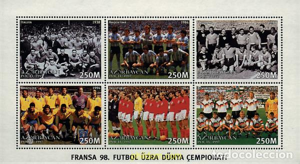Sellos: 288424 MNH AZERBAIYAN 1997 COPA DEL MUNDO DE FUTBOL. FRANCIA-98