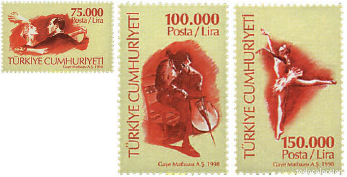 Sellos: 35344 MNH TURQUIA 1998 ARTE DRAMATICO CONTEMPORANEO