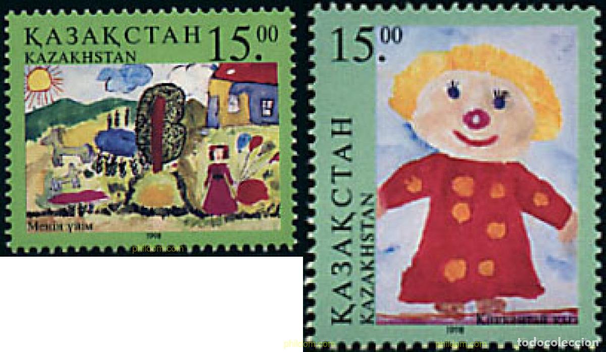 Sellos: 34748 MNH KAZAJSTAN 1998 DISE&Ntilde;OS INFANTILES