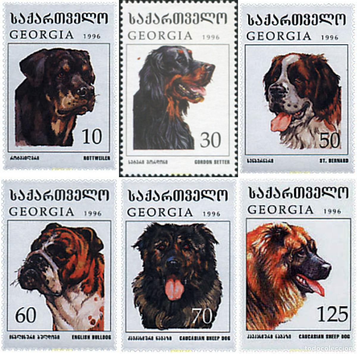 Sellos: 49830 MNH GEORGIA 1997 PERROS DE RAZA