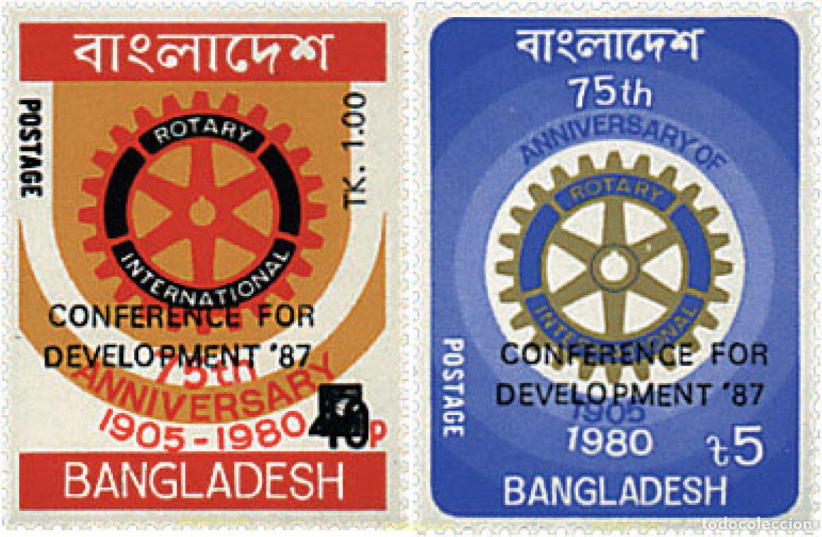 Sellos: 31158 MNH BANGLADESH 1987 75 ANIVERSARIO DEL ROTARY INTERNATIONAL