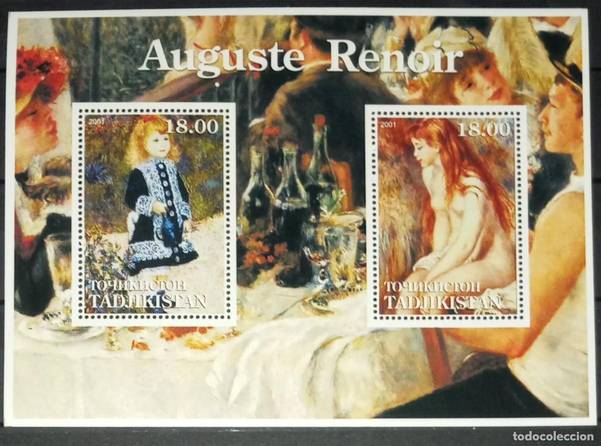 Timbres: TADJIKISTAN 2001 SHEET MNH PIERRE-AUGUSTE RENOIR ART PAINTINGS ARTE PINTURAS