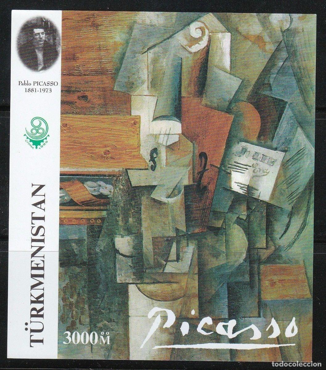 Timbres: TURKMENISTAN 1999 SHEET MNH PABLO PICASSO ART PAINTINGS ARTE PINTURAS