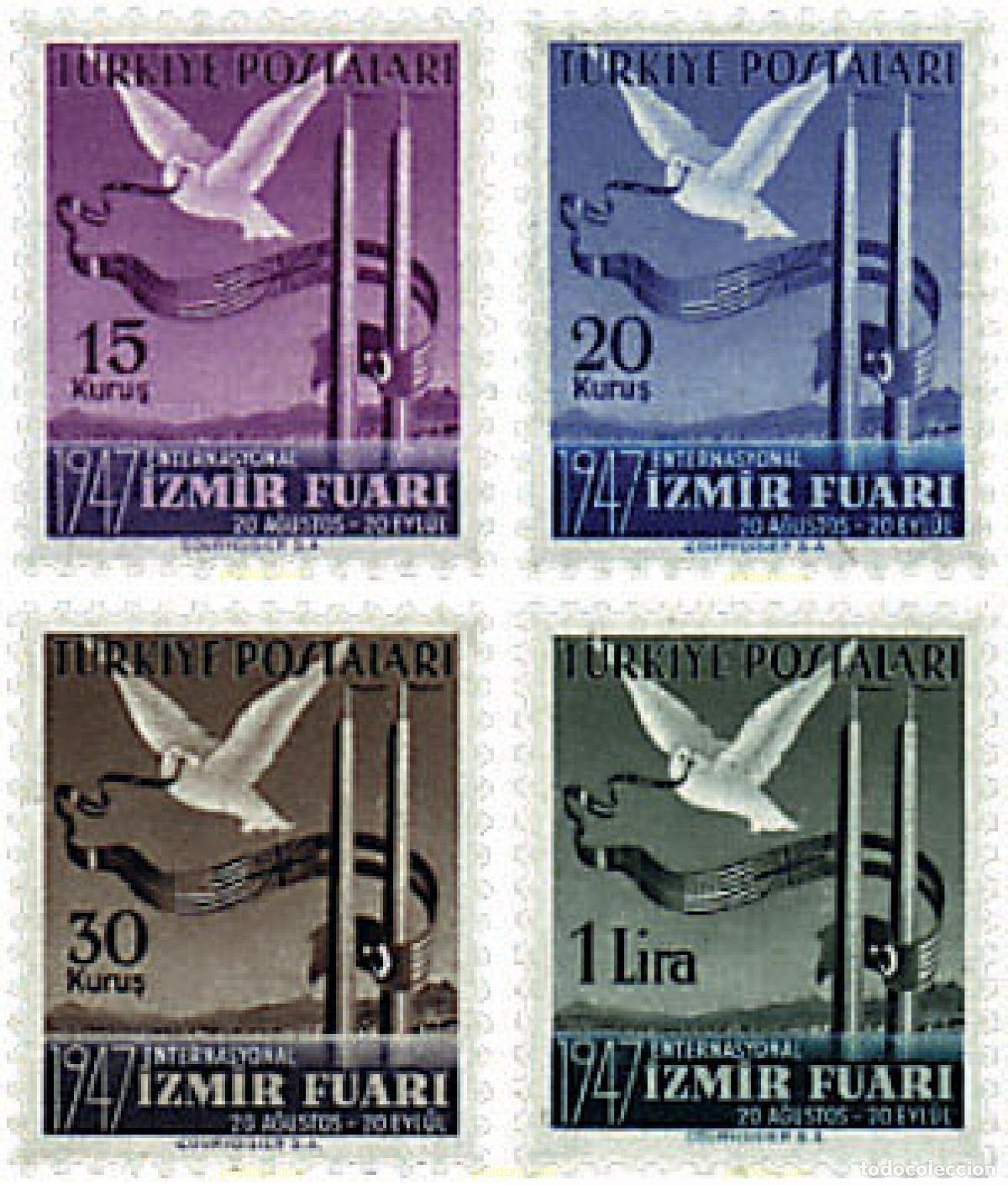 Sellos: 33098 MNH TURQUIA 1947 12 FERIA INTERNACIONAL DE IZMIR