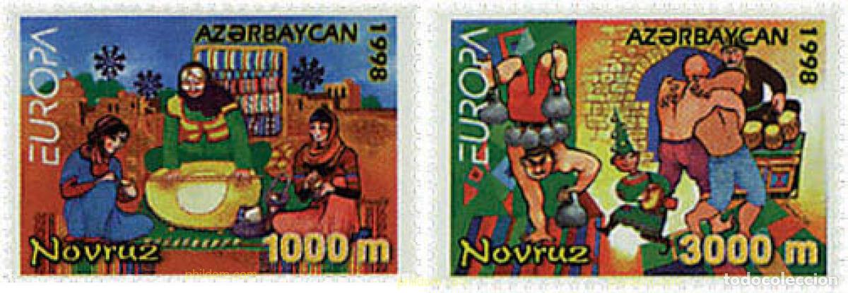 Sellos: 83995 MNH AZERBAIYAN 1998 EUROPA CEPT. FESTIVALES Y FIESTAS NACIONALES
