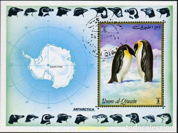 Sellos: 208497 USED UMM AL QIWAIN 1972 FAUNA ANTARTICA