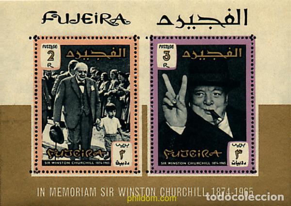 Sellos: 65481 MNH FUJEIRA 1966 PERSONAJES DE LEYENDA