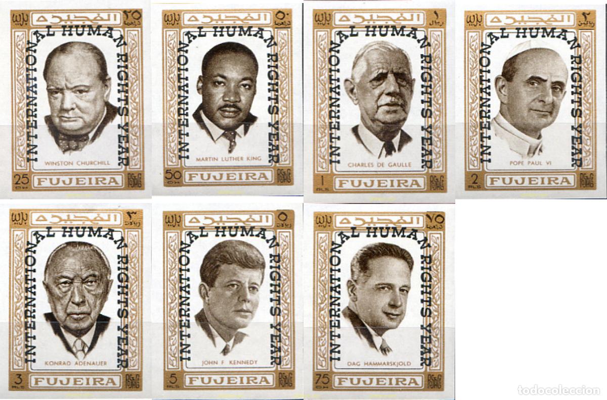 Sellos: 18254 MNH FUJEIRA 1969 PERSONAJES DE LEYENDA