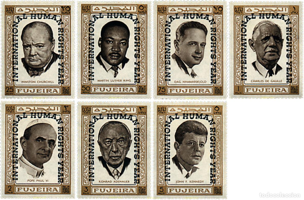 Sellos: 65458 MNH FUJEIRA 1969 PERSONAJES DE LEYENDA