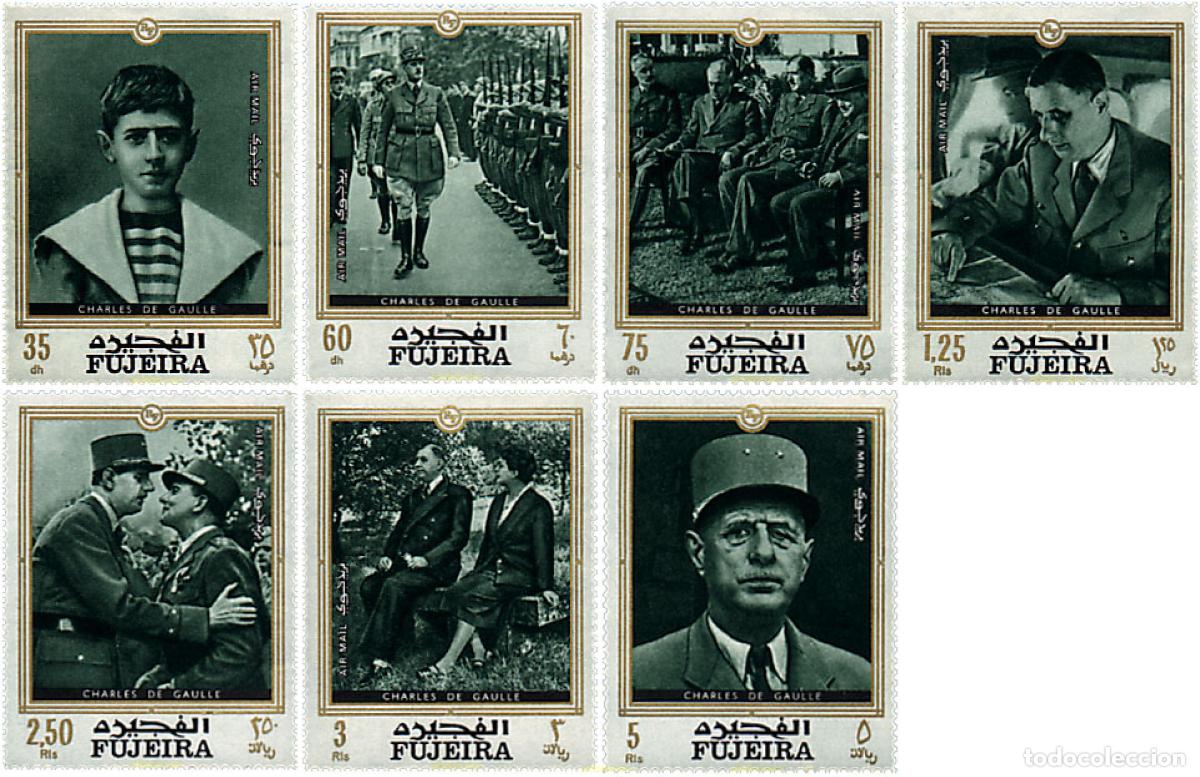 Sellos: 65464 MNH FUJEIRA 1970 CHARLES DE GAULLE