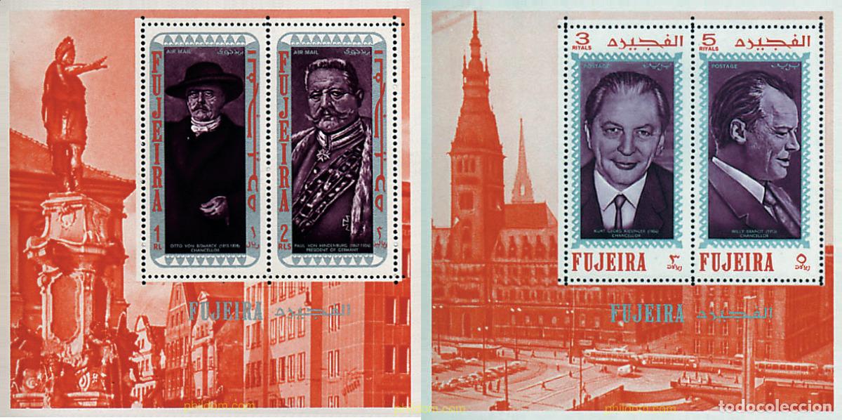 Sellos: 65476 MNH FUJEIRA 1970 PERSONAJES ALEMANES