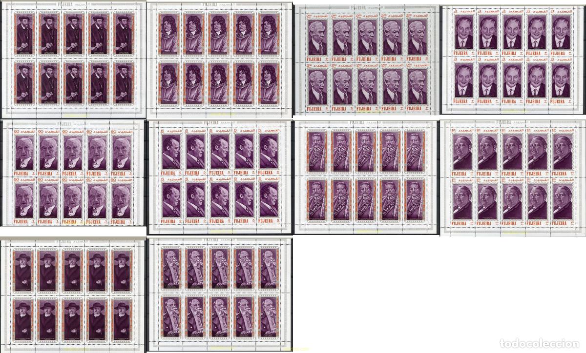 Sellos: 220222 MNH FUJEIRA 1970 PERSONAJES ALEMANES