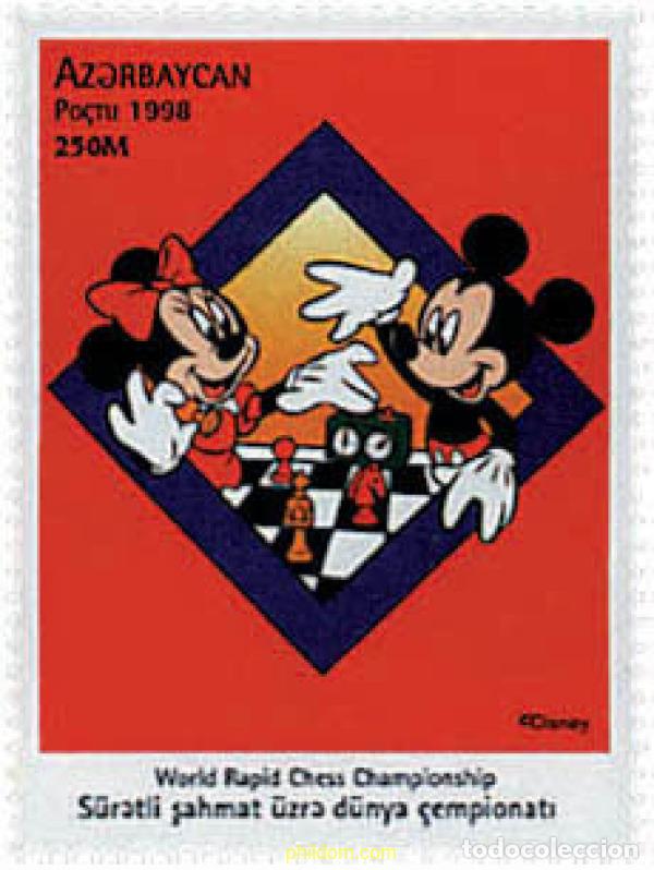 Sellos: 83994 MNH AZERBAIYAN 1998 CAMPEONATO DEL MUNDO DE AJEDREZ RAPIDO