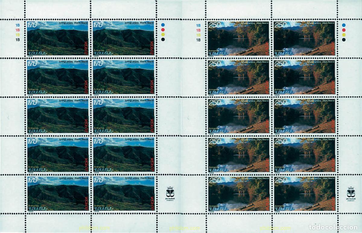 Sellos: 9172 MNH ARMENIA 1999 EUROPA CEPT. RESERVAS Y PARQUES NATURALES
