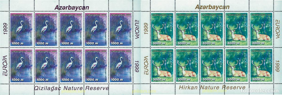 Sellos: 9173 MNH AZERBAIYAN 1999 EUROPA CEPT. RESERVAS Y PARQUES NATURALES