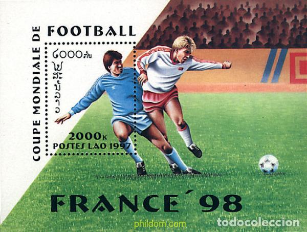 Sellos: 192581 MNH LAOS 1997 COPA DEL MUNDO DE FUTBOL. FRANCIA-98