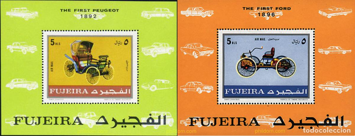 Sellos: 50046 MNH FUJEIRA 1971 COCHES ANTIGUOS Y MODERNOS