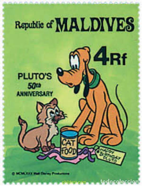 Sellos: 48182 MNH MALDIVAS 1982 50 ANIVERSARIO DE PLUTO