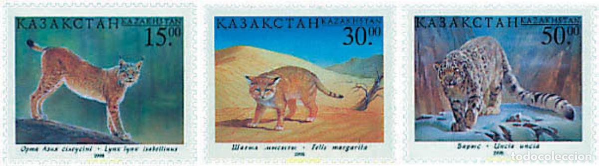 Sellos: 37627 MNH KAZAJSTAN 1998 FELINOS