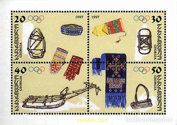 Sellos: 211227 MNH GEORGIA 1998 18 JUEGOS OLIMPICOS DE INVIERNO NAGANO 1998