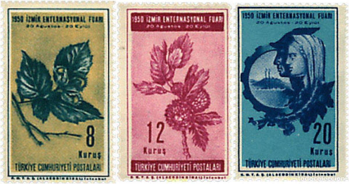 Sellos: 340356 MNH TURQUIA 1950 FERIA INTERNACIONAL DE IZMIR