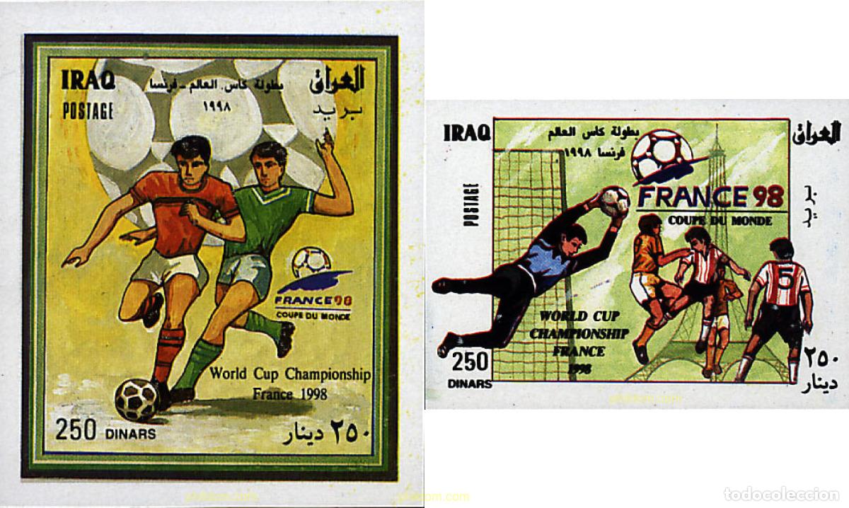 Sellos: 88141 MNH IRAQ 1998 COPA DEL MUNDO DE FUTBOL. FRANCIA-98