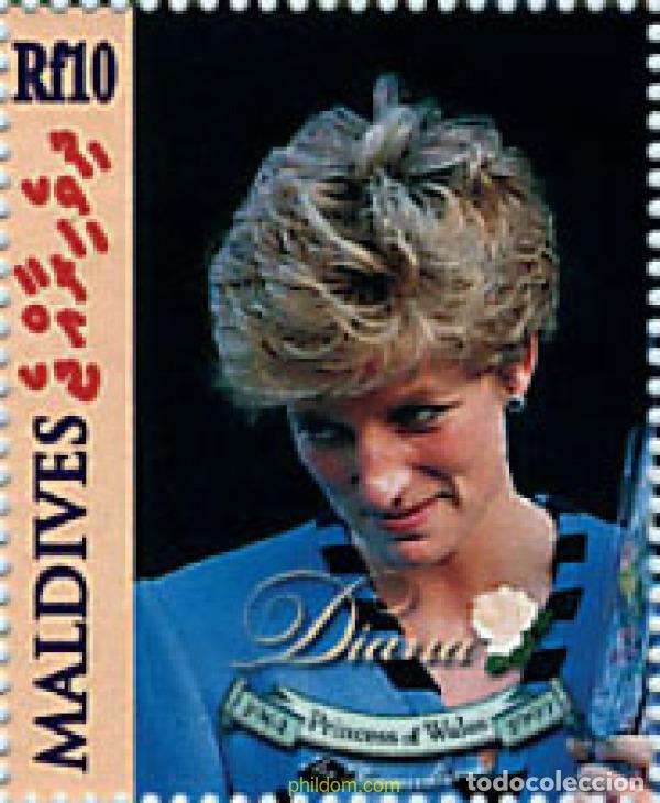 Sellos: 340942 MNH MALDIVAS 1998 1 ANIVERSARIO DE LA MUERTE DE LA PRINCESA DIANA