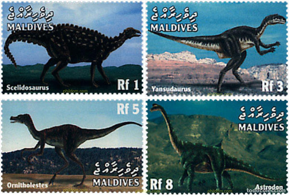 Sellos: 37545 MNH MALDIVAS 1999 FAUNA PREHISTORICA