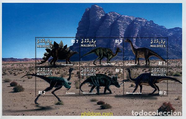 Sellos: 589477 MNH MALDIVAS 1999 FAUNA PREHISTORICA