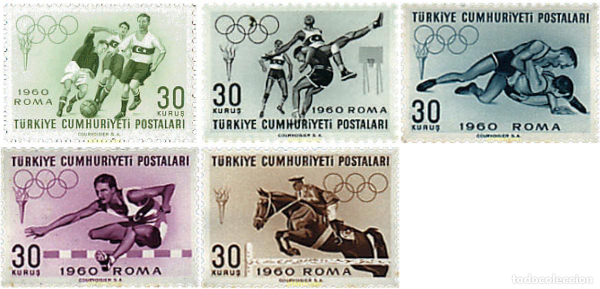 Sellos: 59087 MNH TURQUIA 1960 17 JUEGOS OLIMPICOS VERANO ROMA 1960