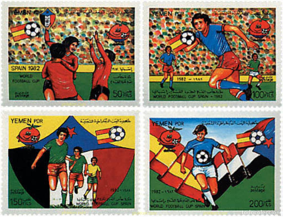 Sellos: 34385 MNH YEMEN DEL SUR 1982 COPA DEL MUNDO DE FUTBOL. ESPA&Ntilde;A-82